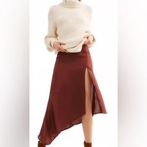 Free People Brick Brown Skirt